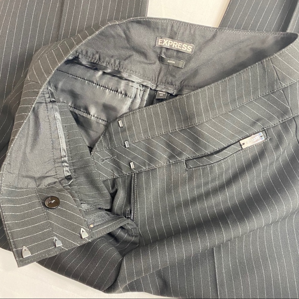 EXPRESS EDITOR PINSTRIPE DRESS WORK PANTS - Picture 4 of 8